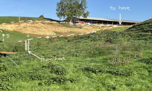 Earthworks and diversion at Henley Grove Farm